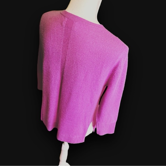 Anthropologie Purple Limited Edition Cashmere Collection Cassini V-Neck Sweater - Picture 13 of 16